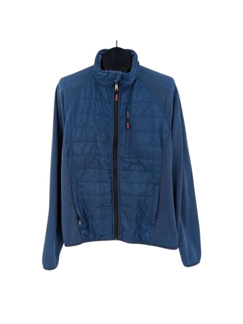 Orvis Hybrid Quilted Fleece Jacket Gorpcore Outdoor‎ Hiking Sport Full Zip Large